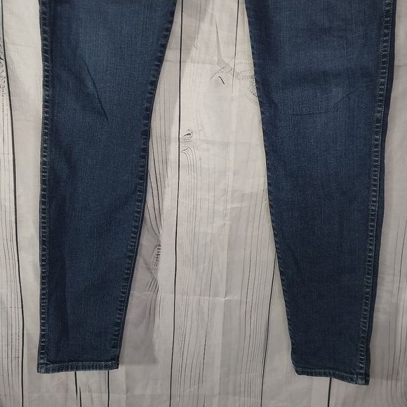 Madewell 10" High-Rise Dark Blue Skinny Jeans - Picture 5 of 12